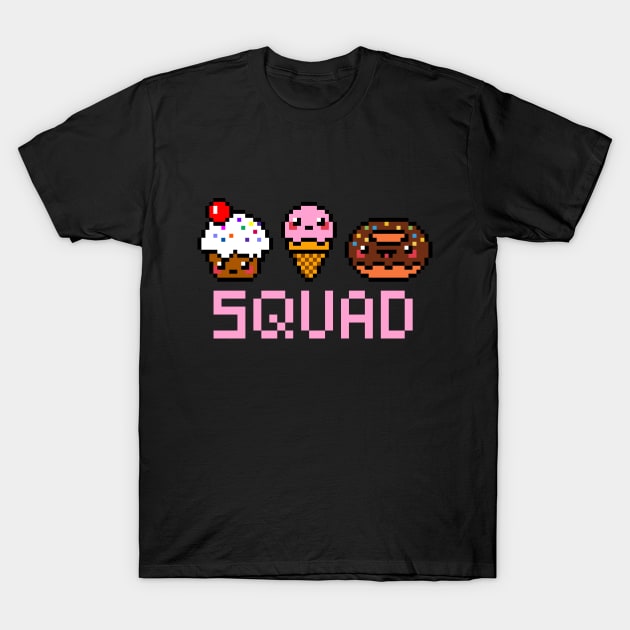 Cute squad pixel art T-Shirt by J0k3rx3